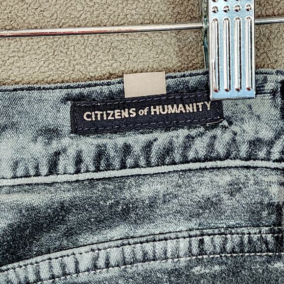 Citizens of Humanity Olivia Velvet Jeans 24 Women Blue High Rise Slim Ankle USA - Picture 9 of 11